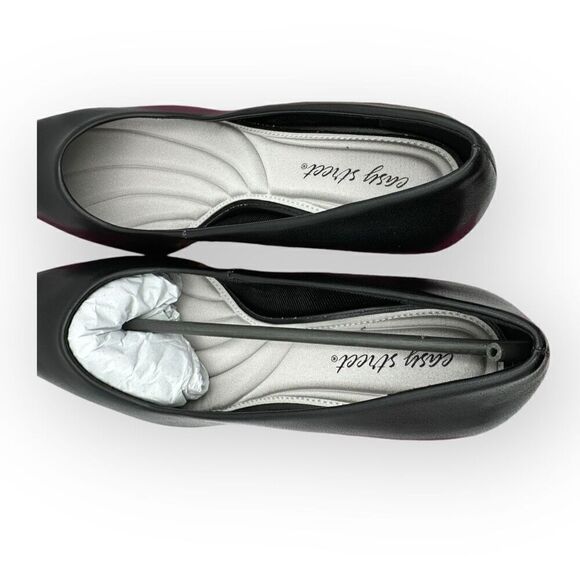 NWT Easy Street Womens Pointed Toe Pointe Heeled Slip-on Pumps Black Size 9.5 - Picture 5 of 9